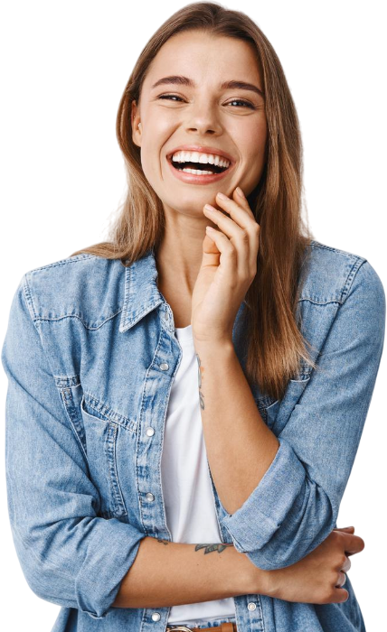 smiling woman for hero section